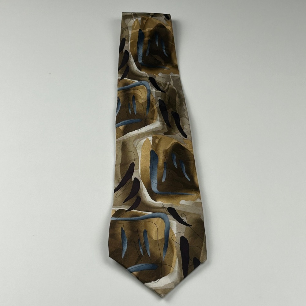 Vintage 1996 J. Garcia Paris in the Rain Abstract 100% Silk Tie Korea
